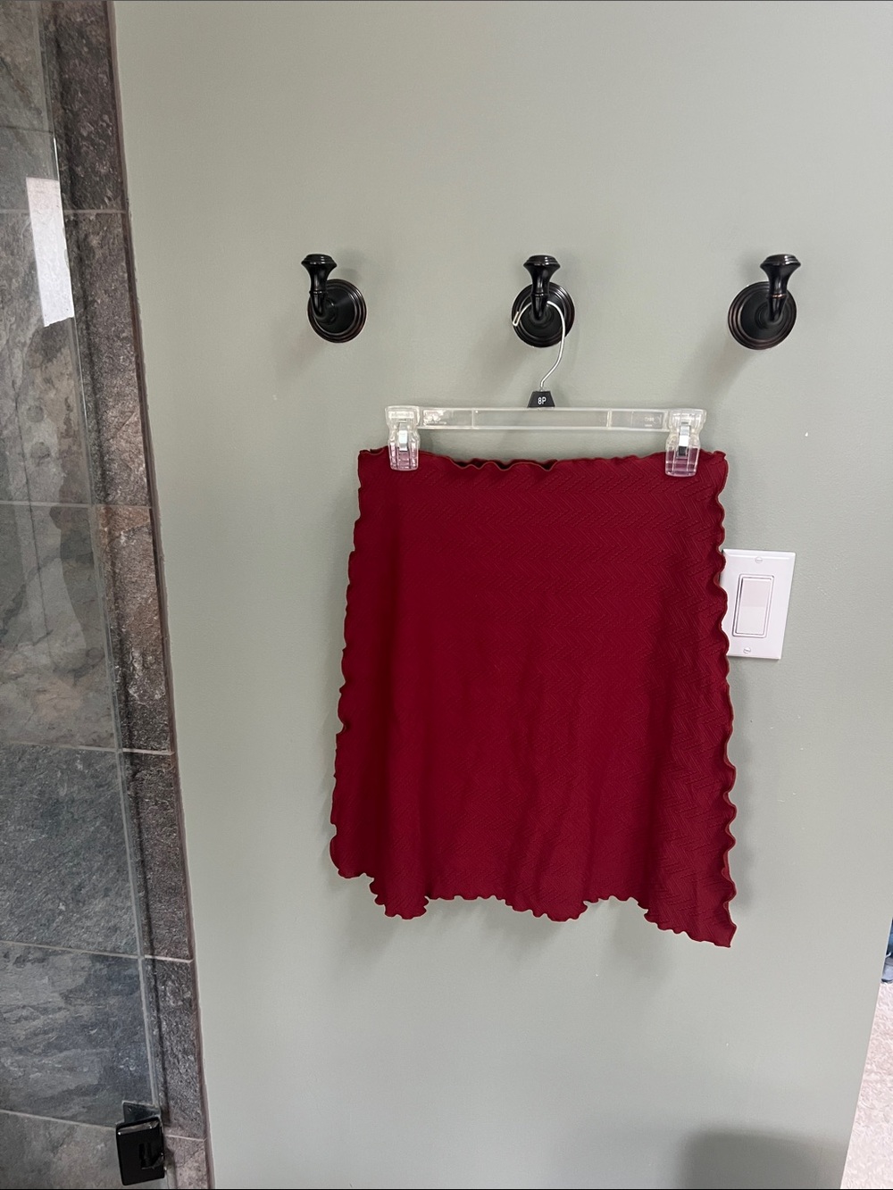 Haystacks burgundy skirt